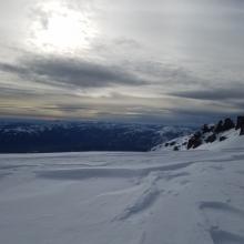 Firm Conditions, Sastrugis and Wind Erosion, Helen Lake