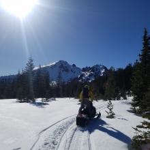 Near the Bowl at Ash Creek Butte - 4 to 6 in of moist to wet snow