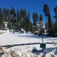 Everitt Memorial - Road Conditions above Bunny Flat