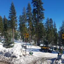 Snowmobile Access from Bunny Flat