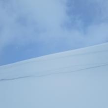 Cornice formation, SE aspect, 7700 ft