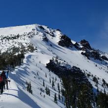 Small cornices along Ash Creek Butte.