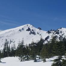 Ash Creek Butte - Height of Snow (HS): 160 - 210 cm, Surface Snow: Firm Melt Freeze Crust