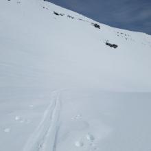 Ski Penetration @ Helen Lake (10,400 ft): 2-3 cm (1 in)