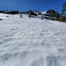 Snow Surfaces Becoming Sun Cupped