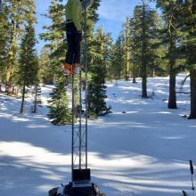 Working on the Ash Creek Butte weather station