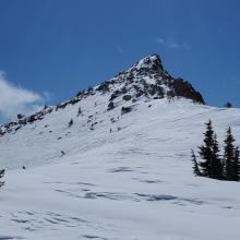 Yellow Butte - north winds created sastrugis