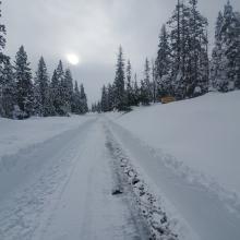 Snow removal focused on Methodist Camp to Castle Lake parking.