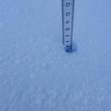 Around 1-3 inches of snow in the Eddies.