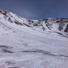 Looking up from Lake Helen