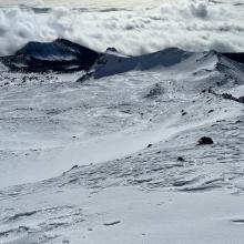 Wind affect in Old Ski Bowl