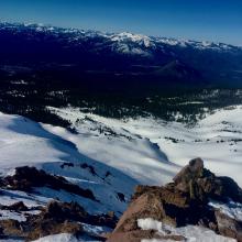 Looking down Green Butte Ridge.