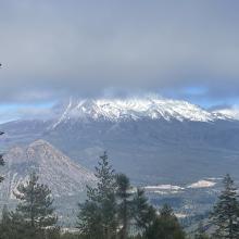 Mt Shasta viewed from Wagon Bowl, Eddy Mtns