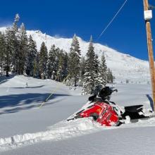 Old Ski Bowl weather station, repair successful!