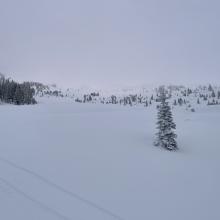 Old Ski Bowl from the weather station