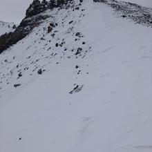 Small drift forming on Casaval Ridge