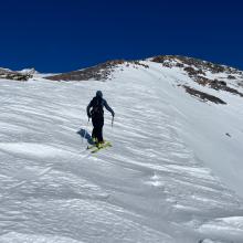 Near the edge of Powder Bowl, lower Green Butte Ridge