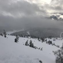 Visibility starting to clear around 3pm
