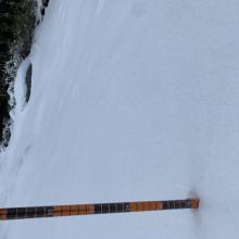 Avg snow depth 6-10 inches (15-25 cm)