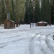 Pilgrim Creek SnoPark, 3,900 feet with about 6 inches on the ground