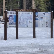 Pilgrim Creek SnoPark, 3,900 feet with about 6 inches on the ground