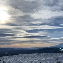 View from Little Mt Hoffman lookout, looking toward the east side of Mt Shasta along the northeast crest.