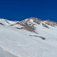 Upper Old Ski Bowl, Redbanks in the distant background.