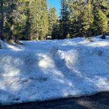 Clear Creek trailhead road and Pilgrim Creek road intersection