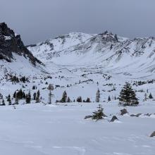 Old Ski Bowl viewed from near treeline