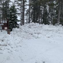 Castle Lake trailhead on 1.6.21 at 1430 hrs 