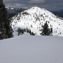 View of Right Peak from Center Peak ridge