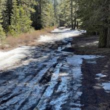 Military Pass is still closed, was able to get 1 mile past the 42N16 and 42N19 split. A 4x4 could make it a little further.