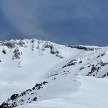 Green Butte Ridge, Trinity Chutes, Redbanks in photo