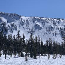 Gray Butte looking quite wind affected