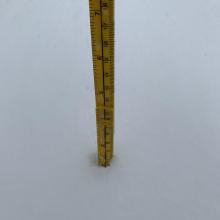 about 3-4 inches was measure at Bunny Flat trailhead
