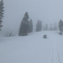 Visibility was limited to less than 1/8 mile for most of the day