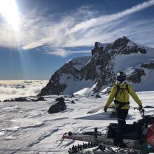 Nick Meyers with Green Butte in the background. Photo: S Malee