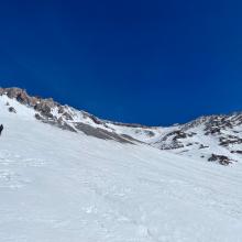 Near the upper moraine above Helen Lake, Avalanche Gulch