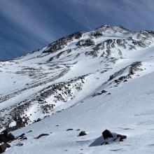 Looking over at Mt Shasta proper and the Bolam area, from Shastina,