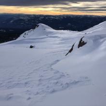 Looking west from bottom of Powder Bowl