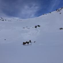 Avalanche debris Powder Bowl