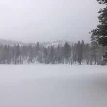 Gumboot Lake looking west