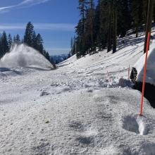 Snowblower at Bunny Flat