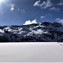 Middle Peak from lake level