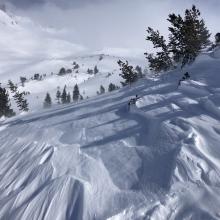 Wind textured snow