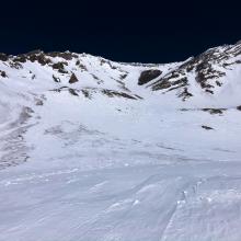 Looking Up Avalanche Gulch from Lake Helen