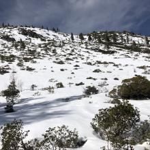 Looking up Right Peak