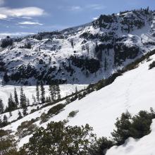 Looking toward Center Peak from Right Peak