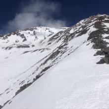 Green Butte Ridge looking toward Avalanche Gulch 