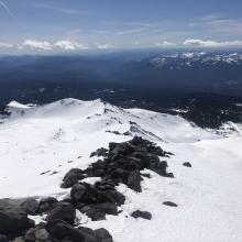 Looking down towards Green Butte